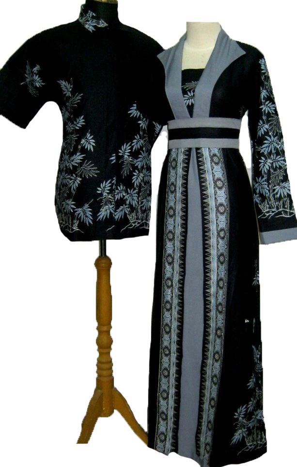 Baju-batik-sarimbit-keluarga-E755-hitam